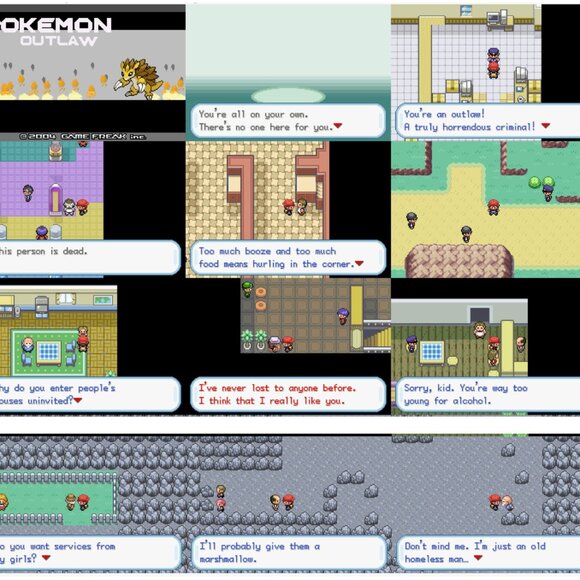 Pokemon Outlaw GBA ROM Hack Game Gameboy Advance - Picture 3 of 8
